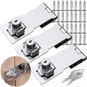 กลอนหนัก2.5/3/4นิ้วพร้อมกุญแจล็อคตู้กล่องลิ้นชักไม้ฮาร์ดแวร์หลัก