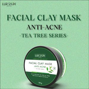 [ส่งฟรี! พร้อมส่ง] Lurskin Tea Tree Series Facial Clay Mask 150 g โคลนมาร์คหน้าดูดสิว จัดการสิว ขจัดสิ่งสกปรก  (ซื้อ 1 แถม 1)