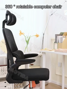 【24 Hours Shipped】Ergonomic Office Chair Double Backrest Adjustable Lumbar Mesh Chair Computer Chair With Pillow
