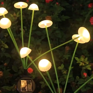 🎄COD🌟 LED ไฟสวนเห็ด ไฟประดับตกเเต่ง ไฟโซล่าเซลล์ แบบกันน้ำ สําหรับตกแต่งสวน และสนามหญ้ากลางแจ้ง