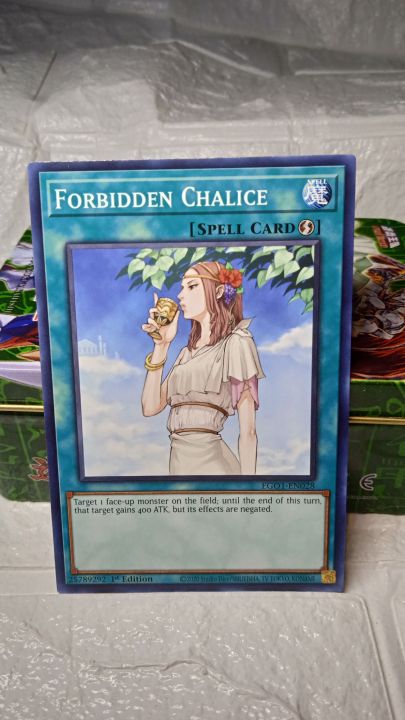 YUGIOH Forbidden Chalice PGLD-EN047 1st Edition Premium Gold Rare NM