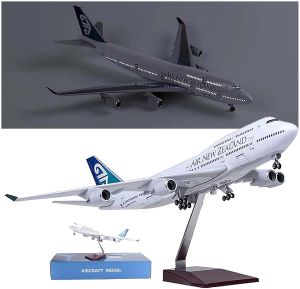 Mô Hình Máy Bay Air New Zealand B747 47cm Tỷ Lệ 1/160 Mô Phỏng Máy Bay Dân Dụng Có Đèn Và Bánh Xe Chất Liệu Nhựa Resin Đồ Sưu Tầm