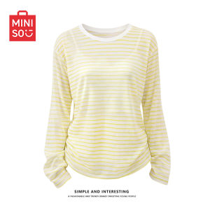 Miniso | Stripe T-shirt For Women Thin Blouse