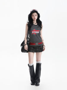 Ageless Design Star Dot Print Sleeveless T-Shirt