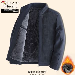 TUCANO | New Warm Flannel Jacket Mens Middle-aged and Elderly Thicken Coat