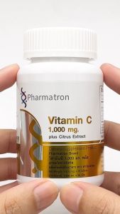 [แพ็ค 3 ขวด] วิตามินซี 1000 มก. พลัส สารสกัดจากซิตรัส ฟาร์มาตรอน Vitamin C 1000 mg. plus Citrus Pharmatron วิตามินซี1000 แอสคอร์บิก Ascorbic Acid วิตซี VitC
