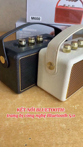 ( HÀNG XỊN ) Loa Bluetooth M600 Đỉnh Cao Giải Trí – Âm Thanh To Rõ Không Rè Pin Dài Tương Thích Mọi Dòng Điện Thoại Thông Minh