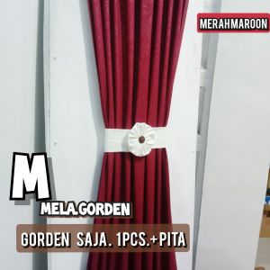 gorden kupu kupu jendela ikat pita minimalis