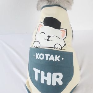 Baju Kucing Cewek Cowok Lucu Murah Gratis Ongkir Murah - THR POCKET TANK