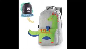 Tas Punggung Backpack Ransel Sekolah Anak Laki-Laki Cowok Anak Perempuan Cewek Motif Dinosaurus Lucu COD Inficlo Free Raincoat