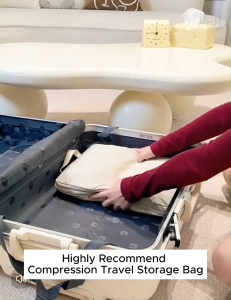 🔥SG stock🔥4pcs Set Travel Storage Bag Compression Luggage Storage Bag/Compression packing cube/Packing Cube/Packing Cubes