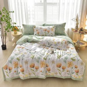 SUNLIGHT HOME Floral Summer QuiltBreathable Multi-size Summer ComforterWashable Quilt-for-Air-Conditioning 15 Colors