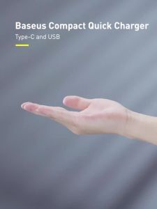 BASEUS | Baseus 20W PD Charger Quick Charge QC4.0 QC3.0 USB Type C Charger for iPhone 15 14 13 12 11 Xiaomi Phone Charger Fast Charger