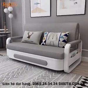 Ghế Sofa Giường DAKITA DKB-910 Có hộc tủ - Cam kết như hình - Giường Ngủ Thông Minh Gấp Thành Sofa [ Vải thoáng mát]