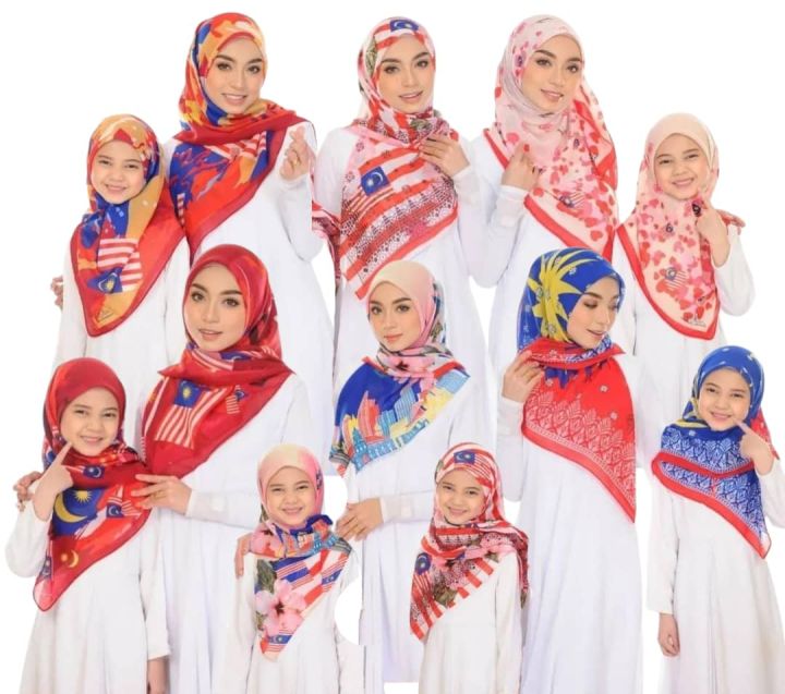 TUDUNG BAWAL MERDEKA KANAK-ANAK / TUDUNG BAWAL KIDS / TUDUNG MERDEKA ...