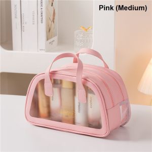 Efficiently Organize Toiletries and Cosmetics Outdoors with the Double-Layer Separation Bag B15