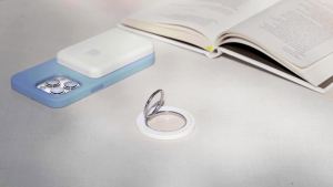 Magnetic phone ring holder for [flexible 360 ° rotation] magnet finger ring grip stand holder fit for iPhone 16 15 14 13 12 Pro Pro Max plus mag safe accessories misty Black