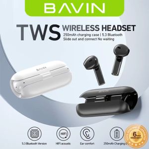 BAVIN BA79 TWS Bluetooth Earphones: High Stereo Sound & Long Battery Life