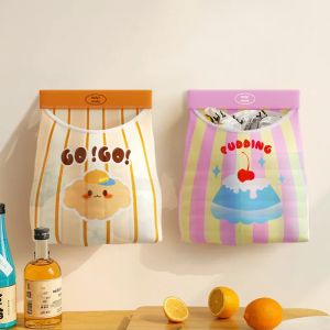 Kitchen Wall-Mounted Plastic Garbage Bag Storage Organizer Convenient Home Use Utility Storage Bag for Easy Trash Storage