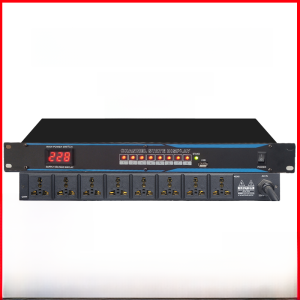 Professional Power Sequencer Stage High Power 8-Way Power Supply Controller 10-Way Socket Sequence Manager Filter