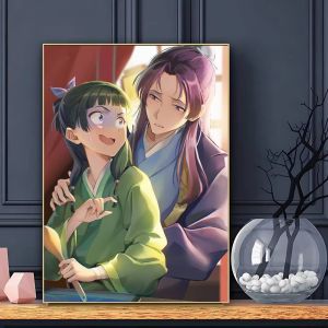 Anime The Apothecary Diaries Anime Characters 5D DIY Full Round Diamond Painting Home Living Room Bedroom Aesthetic Decor Gift