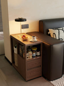 DONGMU | Solid Wood Narrow Rolling Side Table