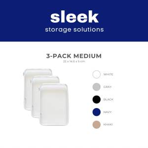 SLEEK Bins • 3-Pack Medium
