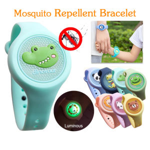 Đồng hồ silicon đeo tay chống muỗi phát sáng cho béđồng hồ tinh dầu đuổi muỗicó nhiều hoạt tiết dễ thương