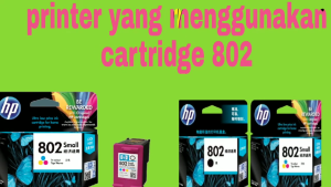 HP Cartridge 802 Small Original Black Color Ink Cetak Tajam Jelas Hemat Awet