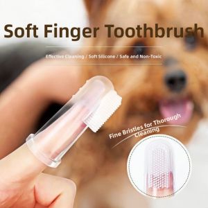 Silicone Finger Toothbrush Set for Cats and Dogs