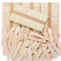 50/100Pcs ไม้ Ice Cream Sticks MINI Popsicle Sticks ธรรมชาติโฮมเมดไอศกรีมขนมเค้กช้อน Popsicle ทําอุปกรณ์เสริม. 