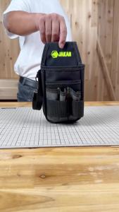 Túi Đựng Dụng Cụ Nhỏ Bằng Nylon Chống Đạn Nhiều Ngăn Màu Đen Dành Cho Thợ Điện Hộp Đựng Dụng Cụ Chuyên Nghiệp Hiệu Quả