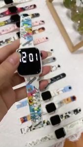 Bevavar Jam Tangan Anak Elektronik & Digital Fashion Kids Watch LED Motif Kartun