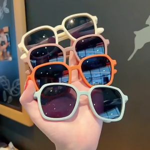Kacamata Anak Fashion Model Kotak / Kacamata Fashion Anak Warna/ Kacamata Hitam Anak Bentuk Square