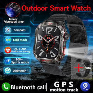 New Military GPS Smart Watch Men Flashlight Compass Waterproof 600mAh Battery Outdoor Sport Tracker Bluetooth Call Smartwatch