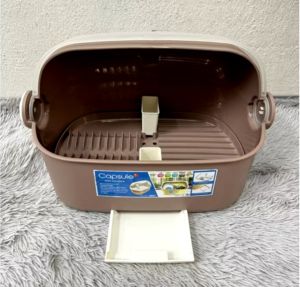 MINI DISH DRAINER -CAPSULE DISH RACK -AESTHETIC KITCHEN ORGANIZER-8801