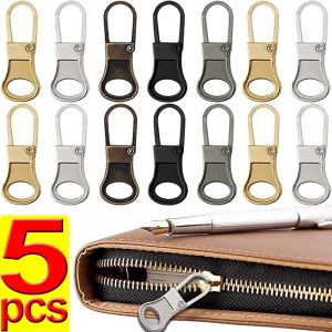 5 cái khóa kéo kim loại đầu bộ đồ nghề điện có thể tháo rời thanh trượt dây kéo kéo thay thế dây kéo puller đòn bẩy ổ khóa áo khoác lông vũ ăn mặc hành lý