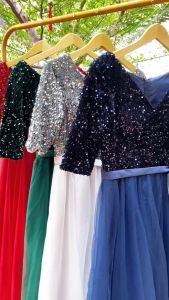 Dress Pesta Wanita Payet / Long Dress Payet Dewasa / Dress Pesta Wanita Elegan Party Dress