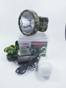 Senter Kepala Luby 2835 30 Watt Army Series Bonus LED DC 3 Watt