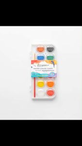 Giorgione Solid Watercolor Painting Pigments With Wooden Pole Brush Pen Set Portable Water Brush