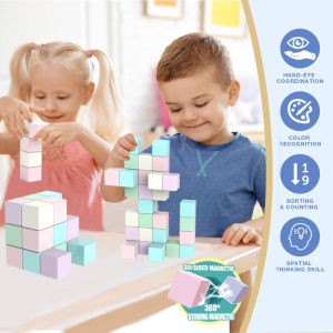 Magnetic Cube Building Blocks Set Educational Toys for Kids Learning Tool Christmas Gift for Boys and Girls