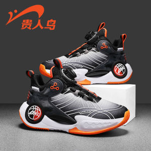 Spring Autumn Basketball Style Childrens Sports Shoes Anti-slip Wear-resistant Low Help Synthetic Leather EVA Midsole Breathable