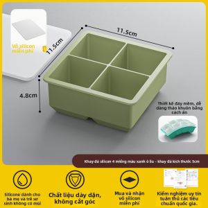 XIANGYOUYOU | Mô Hình Đá Băng Silicone Cấp Thực Phẩm Gia Đình Có Nắp