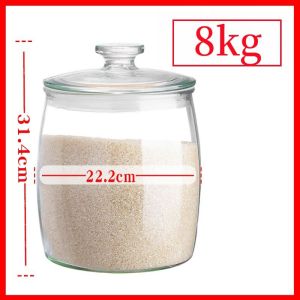 8kg Rice Dispenser nano barrel insect-proof moisture-proof sealed grain container Rice storage box
