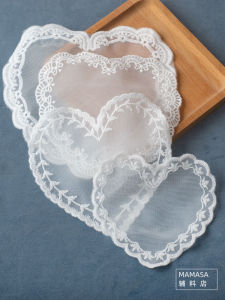 Simple Single Layer Mesh Lace Heart DIY Handmade Clothing Accessories Processing Bottom Patch Blank Patch MAMASA