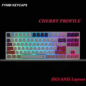 1.8mm Thickness Cherry Fynmi Mist Clouds PBT Keycap 5 Face Dye Sublimation 141 Keys mechanical keyboards keycap