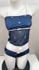 ชุดว่ายน้ำทะเล  ชุดเล่นน้ำเซ็กซี่ ชุดเซ็ทสายเดี่ยว กางเกงขาสั้นสายเดี่ยวปรับได้ ผ้าบางๆ สไตล์เกาหลีน่ารัก