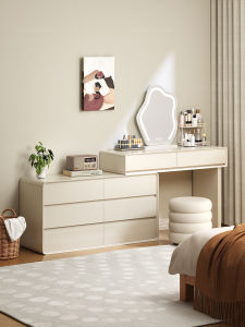 SAMEDREAM | Bàn Phấn Gỗ Đơn Giản Hiện Đại Có Tủ