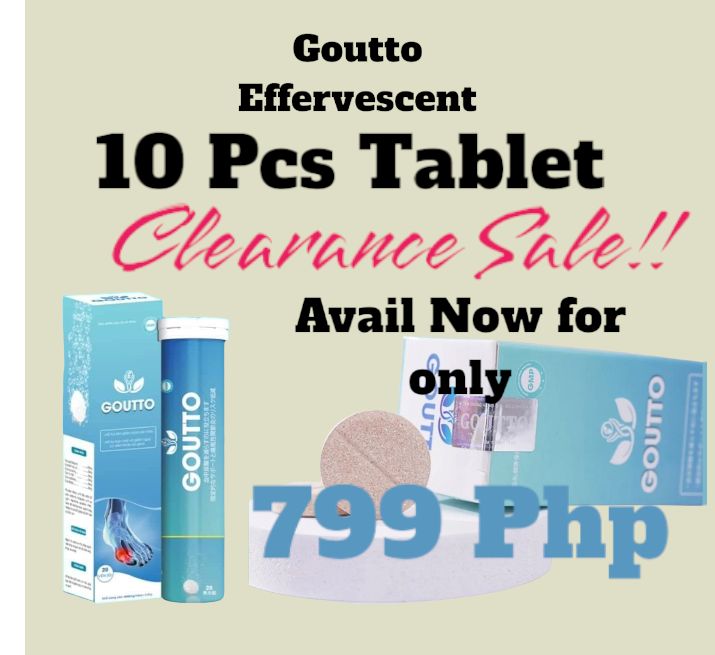 ORIGINAL GOUTTO EFFERVESCENT TABLET-10pcs/box( Gout Treatment) | Lazada PH