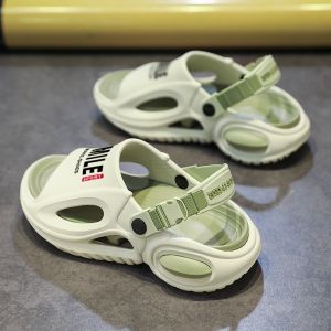 Mens Summer Outdoor Sports Sandals Anti-Slip Driving Water Beach Two-Purpose Slip-On EVA Comfortable Breathable Flip Flops